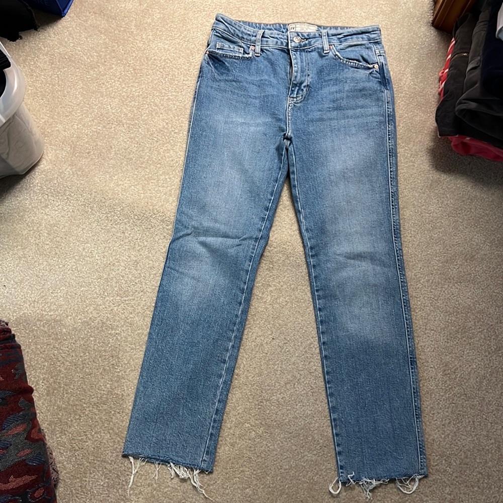 Free people light wash Jean
